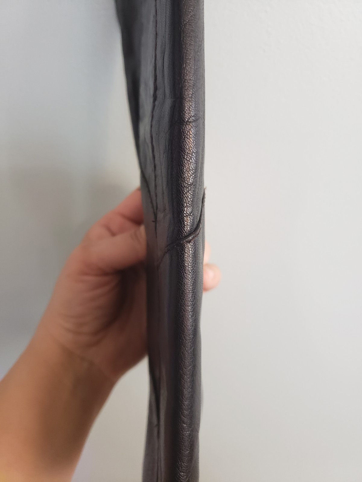 Black Soft Patchwork Faux Leather Small Clutch Bag - image 3