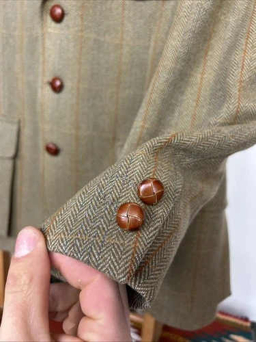 Sport Saxony Tweed Shooting Action Back HACKING Norfolk Blazer Jacket (42S) image 3