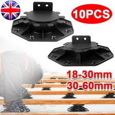 10X Adjustable Decking Pedestal Riser Foot Bearing Support 18-30mm 30-60mm
