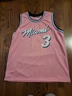 Dwayne Wade Miami Heat Jersey Mens Size XL Basketball NBA Adult Pink — photo 2