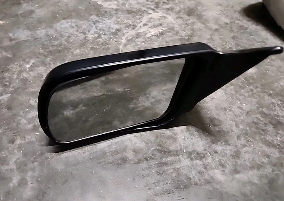 Espejo retrovisor de puerta lateral izquierdo Toyota Celica 86-89 negro OEM RARO Foto 2 de 4
