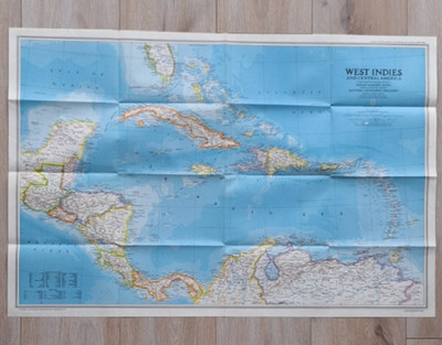 National Geographic Map - Tourist Islands of the West Indies (Feb, 1981).