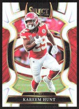 6673K 2025 Panini Select #7 Kareem Hunt Silver Prizm