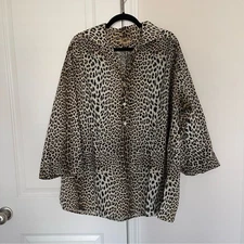 Giambattista Valli Leopard Print Blouse