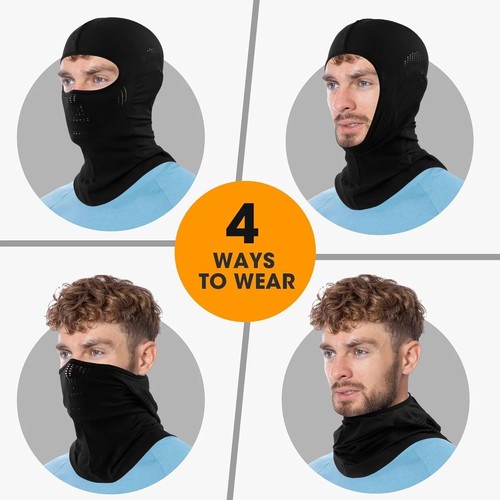 Balaclava Face Mask UV Protection Ski Sun Hood Tactical Full Masks for Men Women - Afbeelding 8 van 12