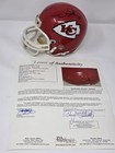 DERRICK THOMAS / TONY GONZALEZ signed CHIEFS mini helmet JSA COA Full Letter LOA