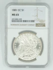 1881-CC NGC MS65 Morgan Silver Dollar