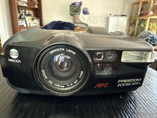 Minolta Brand Freedom Zoom 105i 35mm 105mm Film Camera Black APZ Untested