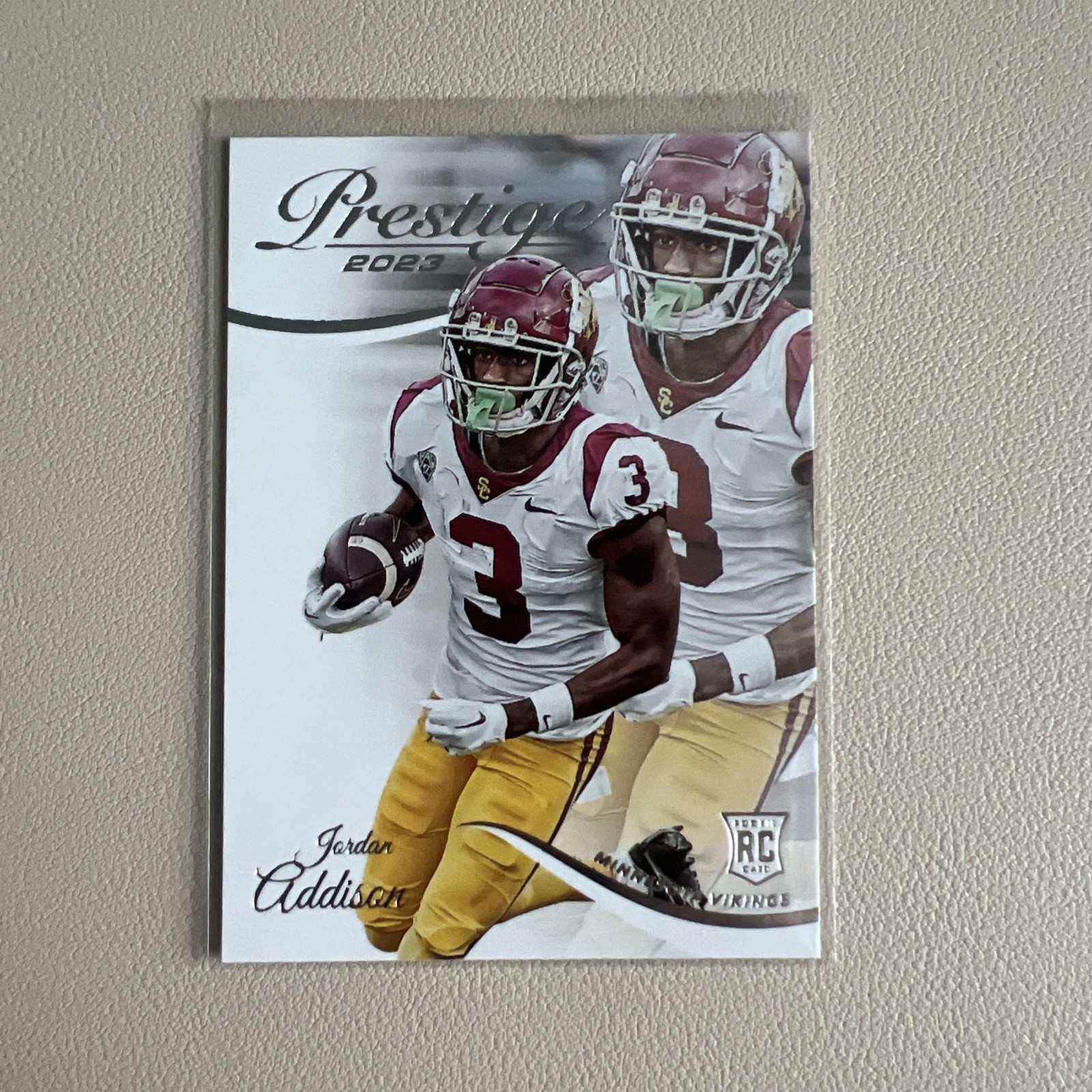 2023 Panini Prestige Jordan Addison #352 Rookie RC Minnesota Vikings