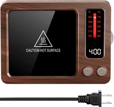 Gaiatop Coffee Mug Warmer, 36W Fast Heating, 5 Temp Settings, 0.5-9H Wood 