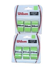 6pcs WILSON Sporting Goods Pro Overgrip, Green 2x New 3-packs