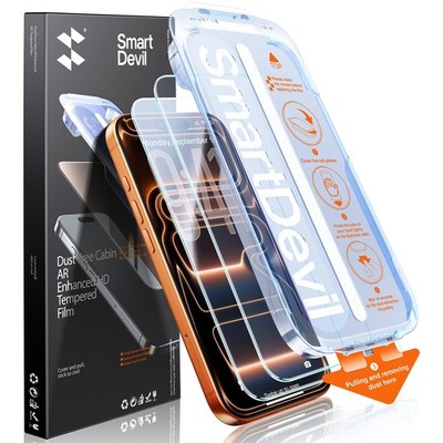 SMARTDEVIL 2 Pack Screen Protector for iPhone 17 Pro Max, AR Transparent 