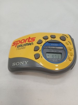 VTG 90's SONY Sports WALKMAN AM/FM Radio SRF-M78 Tested and Works READ