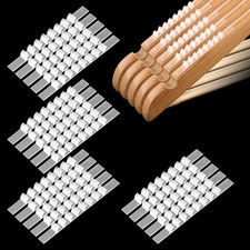 100PCS Non Slip Rubber Clothes Hanger Grips, Adhesive Clothing Hanger Grip, C...
