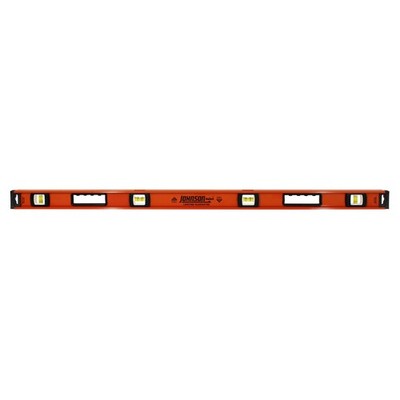 Johnson Level & Tool 1253-4800 Heavy Duty I-Beam Aluminum, 48'', Orange, 1 Level