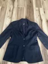 J Crew 120 s Women s Blue Striped Blazer Size 6