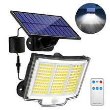 210 LED Solar Flood Light Motion Sensor Outdoor Garden Street Wall Security Lamp
