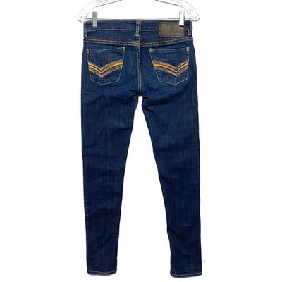 Pepe Jeans London Vintage 1973 Womens 27 Embroidered Thick Stitch Pockets Y2K