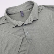 Men's XS Lululemon Short Sleeve Polo Shirt Green Stretch Performance X Small
