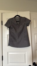 FIGS Gray Scrub Top
