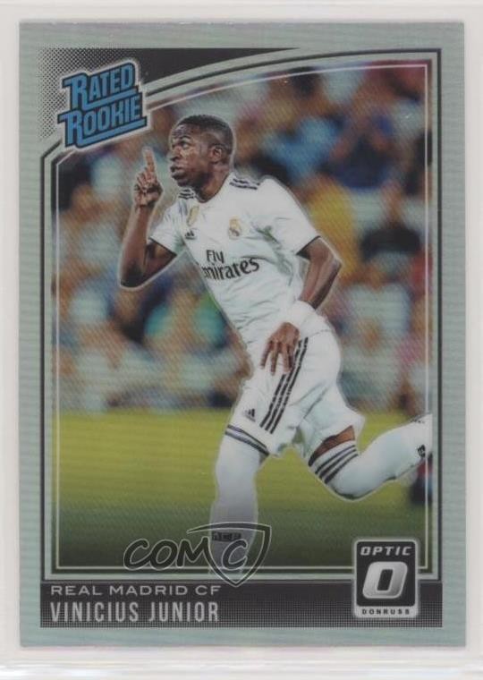 2018-19 Panini Donruss Rated Rookie Optic Holo Prizm Vinicius Junior #177 vw2