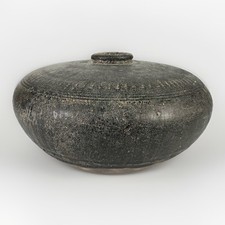 12th - 13th Century Bayon Khmer People Brown Glazed Pottery Bottle Vase Jarlet