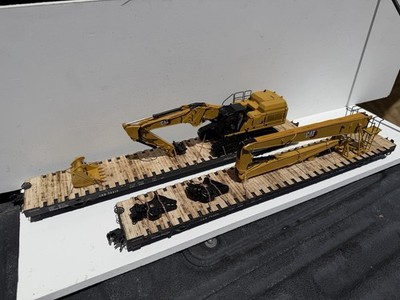 ATLAS O 3 rail IHB 98219 & 98200 68  w Caterpillar 395? demo excavator CUSTOM