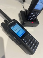 Pair of Motorola MOTOTRBO R7 Full Keypad Capable Digital Two way radio UHF