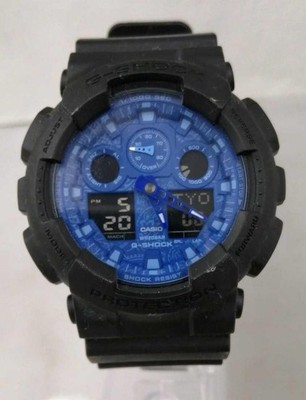 CASIO Made in Japan G SHOCK BLUE PAISLEY Series Model GA 100BP CASIO