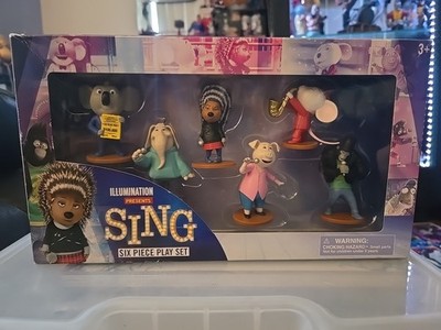  SING ILLUMINATION Six Piece! Play Set  Very Rare 