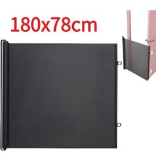 180cm x 78 cm Retractable Baby Toddler Gate Safety Folding Pet Dog Gates Stairs