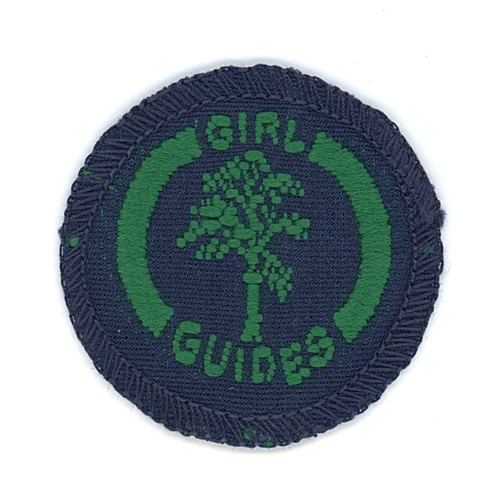 Rare Vintage Girl Guides Woodman Proficiency Interest Cloth Badge 44mm - Picture 1 of 2