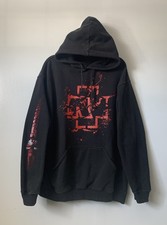 Rammstein Hoodie XL Mein Herz Brennt Front Back And Sleeve Print