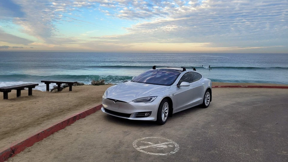 For Tesla Model S (2012-2016) Roof Rack Cross Bars – Metal Bracket Fix Point – A - Image 4 of 4