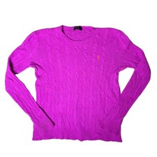 Polo Ralph Lauren Italian Cashmere Wool Cableknit Sweater  L