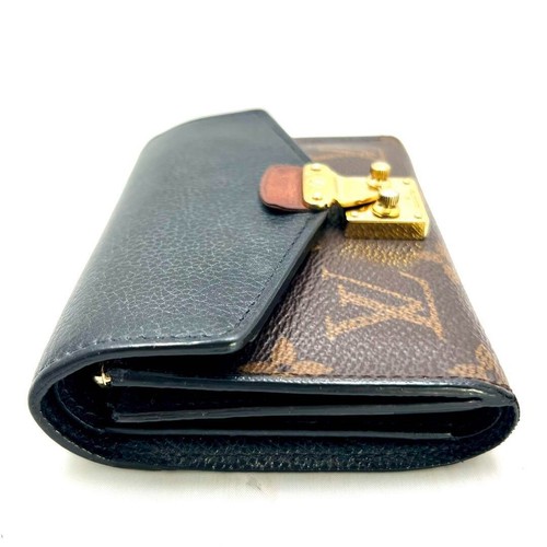 LOUIS VUITTON Monogram Portefeuille Pallas Compact Wallet Brown × Noir - Picture 10 of 20