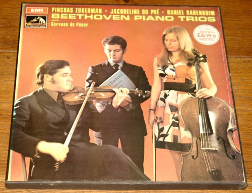 SLS 789 JACQUELINE DU PRE BARENBOIM UK HMV NIPPER COLOUR STAMP STEREO ED1 LP BOX - Picture 1 of 4