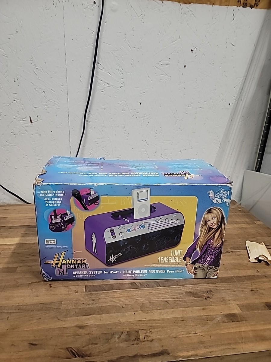 Hannah Montana iPod Dock Guitar Mic Amp Speaker System Boombox