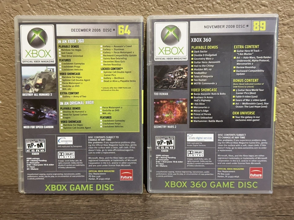 Official Xbox 360 Magazine Demo Disc Guitar Hero & Rainbow vegas six - Image 2 of 4