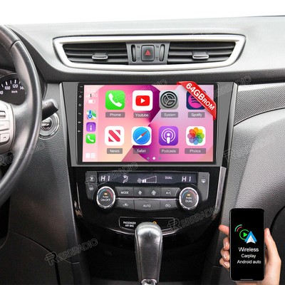 Android 13 Autoradio Navi Carplay WiFi 64GB für Nissan X-Trail Qashqai 2014-2018
