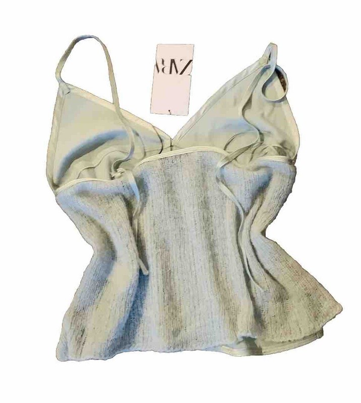 (New) Zara Women’s Tank Top Light Green Size S