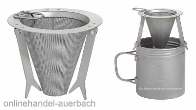 VARGO Titanium Travel Coffee Filter Titan Kaffeefilter Outdoor Survival