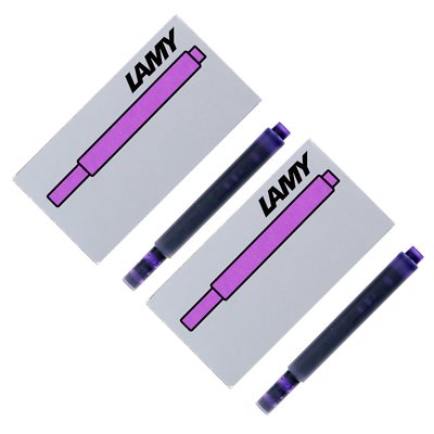 Lamy Fountain Pen Ink Cartridges, Violet Ink, Pack of 10 (LT10VIO