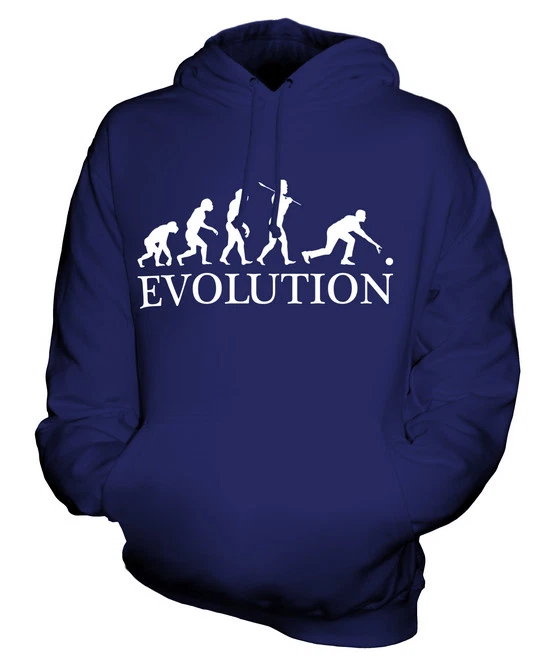 BOWLS EVOLUTION OF MAN UNISEX HOODIE MENS WOMENS LADIES GIFT CROWN GREEN