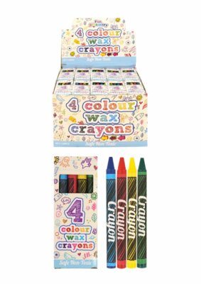 Wachsmalstifte 4er Pack Mini Färbung Kinder Lucky Dip Party Tasche Spielzeug Füllung 1 - 800