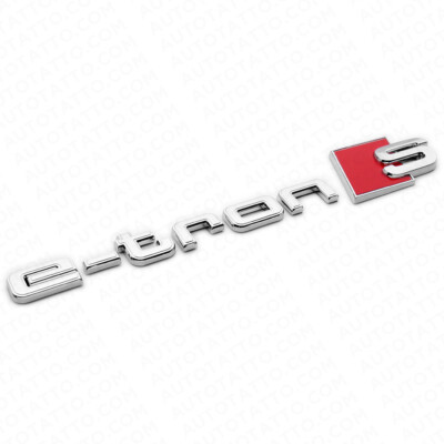 Audi e-tron S OEM Chrome Letter Liftgate Badge Trunk Emblem Badge