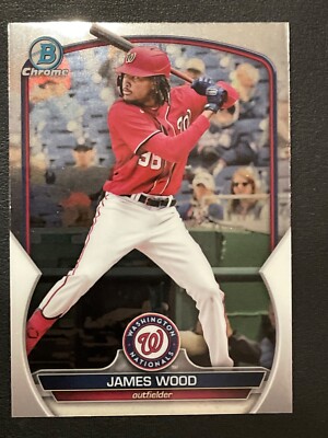 James Wood 2023 Bowman Chrome Card BCP-224 Washington Nationals