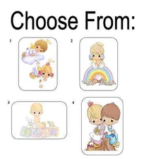 50 Precious Moments Envelope Seals / Labels / Stickers, 1" x 1.5"