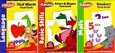 COLORS  SHAPES,NUMBERS,FIRST WORDS, PLAYSKOOL, FLASH CARDS Set-3 Pre-K NEW