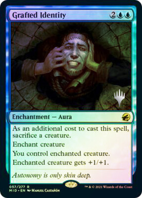 MTG  FOIL Grafted Identity (Promo Pack) (Innistrad: Midnight Hunt)  - Promo